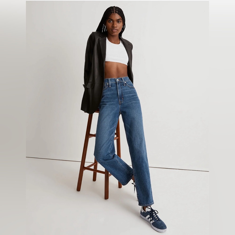 Madewell Perfect Vintage Straight Jean in Mayfield Wash